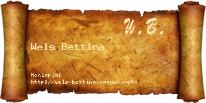 Wels Bettina névjegykártya